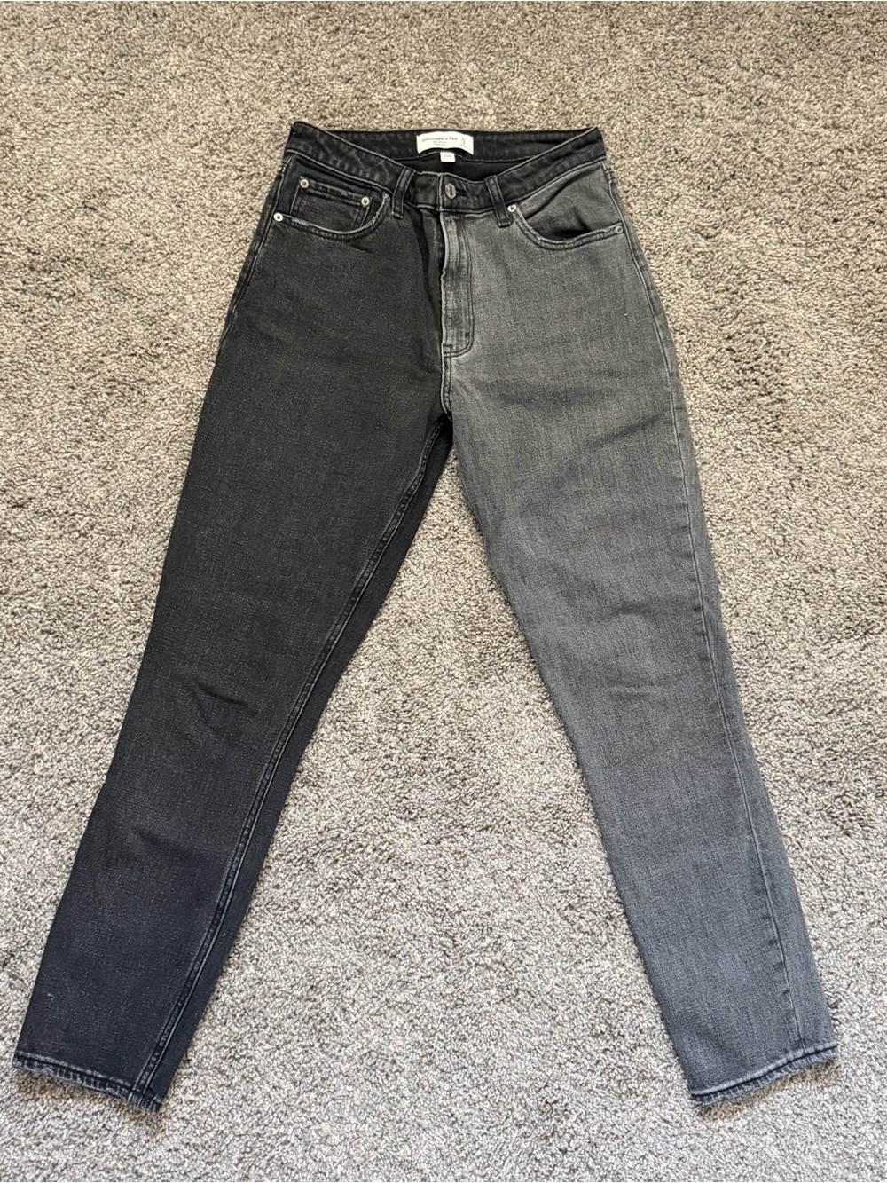 Abercrombie & Fitch Black Washed Skinny High-Rise Jeans